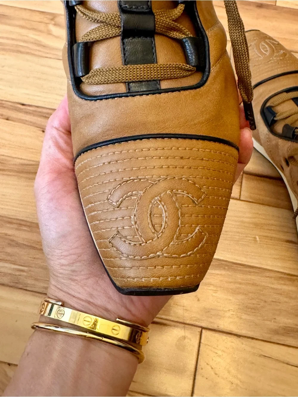 CHANEL authentic leather